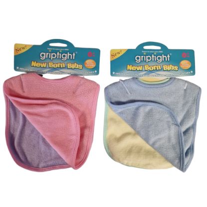 Picture of Griptight - 2 New Born Bibs - Z VAT RATE