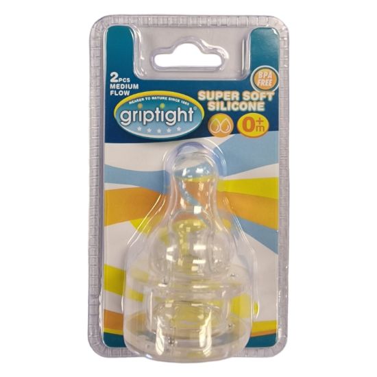 Picture of Griptight - 2 Std Silicone Med Flow Teat