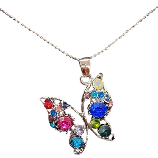 Picture of Colourful Butterfly Necklace
