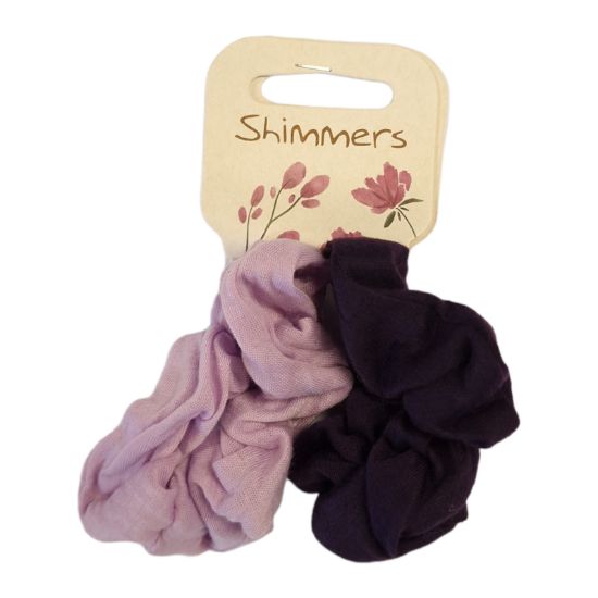 Picture of Shimmers - 2pk Purple Mix Scrunchies