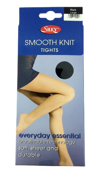 Picture of Smooth Knit Tights - Large 42"-48" Black