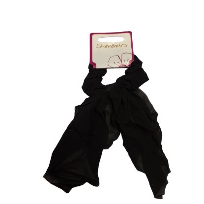 Picture of Shimmers - Black Hanging Tail Scrunchy