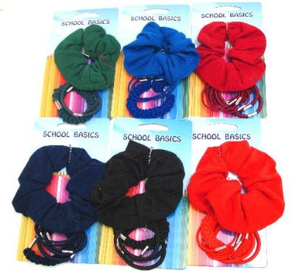 Picture of SCHOOL BASICS ELASTICS AND SCRUNCHY