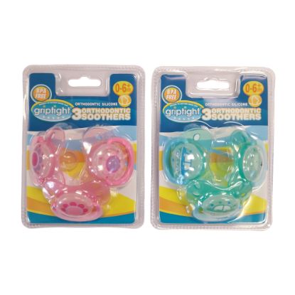 Picture of Griptight - 3 Orthodontic Soothers 0-6M