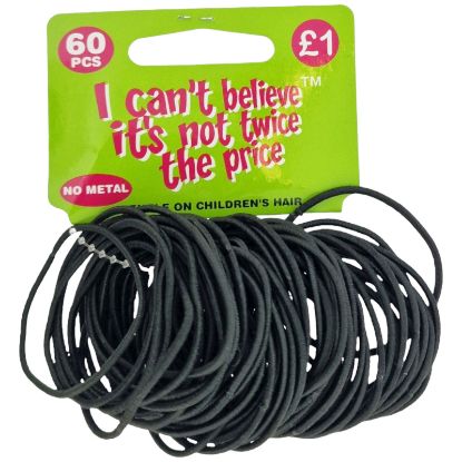 Picture of ICB - No Metal Thin Black Elastics