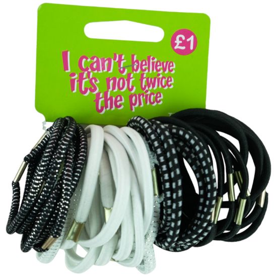 Picture of ICB - Black & White Mix Elastics