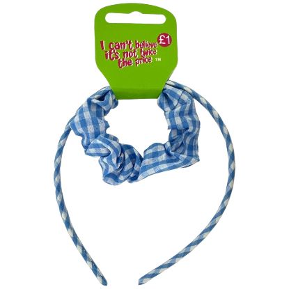 Picture of ICB - Gingham School AliceBand &Scrunchy
