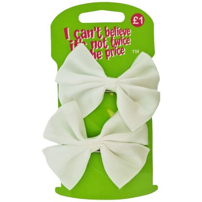 Picture of ICB - 2Pk Satin Bow Clips