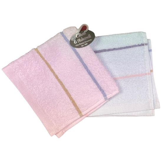 Picture of E&A - Stripe Facecloth 33x33cm