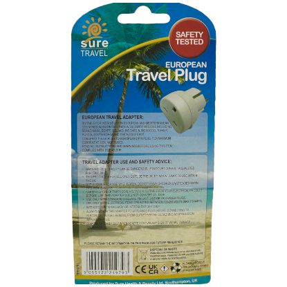 Picture of Sure Travel - Euro Travel Adapter
