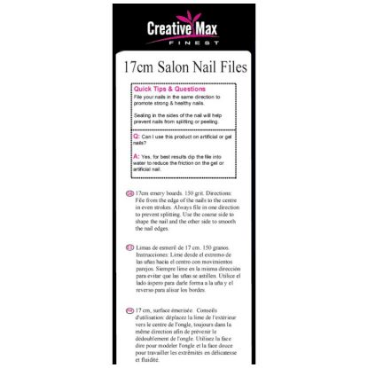Picture of CMF - Salon Nail Files 17cm