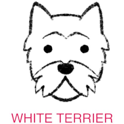 Picture of E&A - White Terrier Facecloth