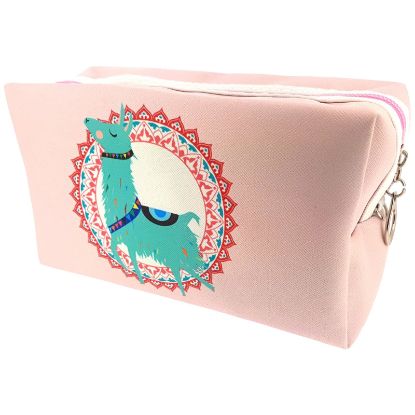 Picture of Pink Llama Cosmetic Case - 18x10x9cm