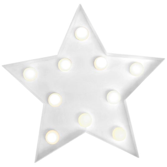 Picture of Star Light Up Decoration White