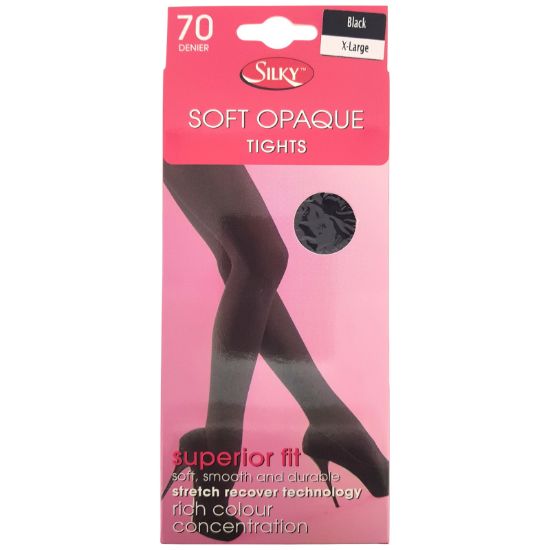 Picture of 70 Denier Soft Opaque Tights BLACK - XL