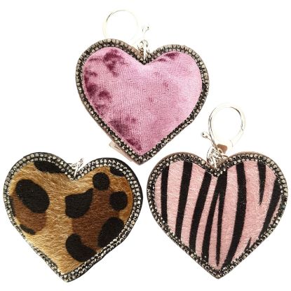 Picture of Diamante Heart Keyrings