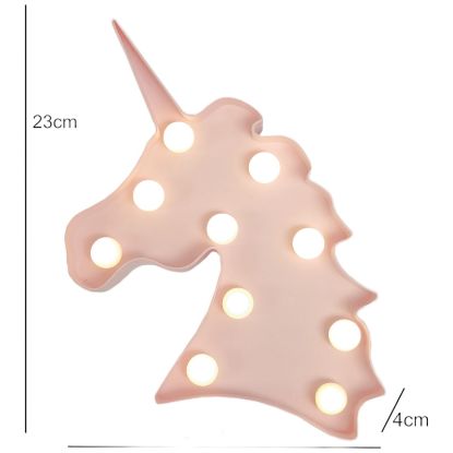 Picture of Unicorn Light Up Decoration - Pink