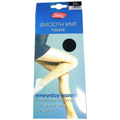 Picture of Smooth Knit Tights - Med 36-42in - Black