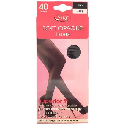 Picture of 40 Denier Soft Opaque Tights BLACK - XL
