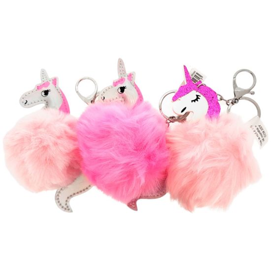 Picture of Unicorn Pom Pom Keyring