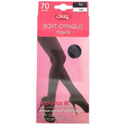 Picture of 70 Denier Soft Opaque Tights BLACK - LRG