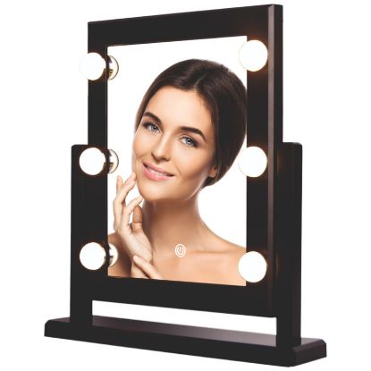 Picture of Large Light Up Vanity Mirror Black