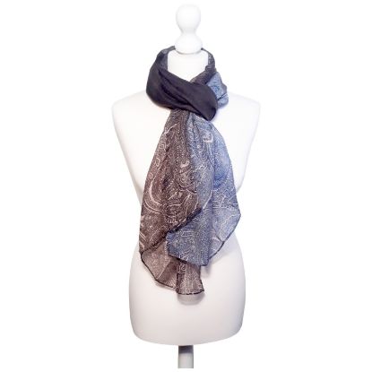 Picture of Believe - Printed 2 Col Paisley Scarf