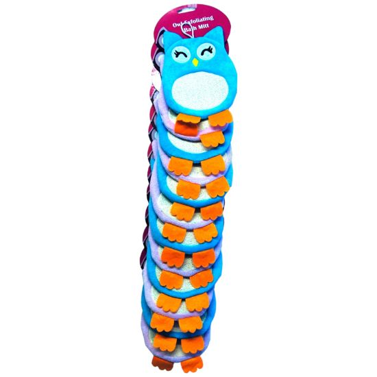 Picture of Owl Shaped Exfoliating Glove Clipstrip