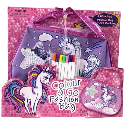 Picture of Colour and Go' Unicorn Bag 30x22cm