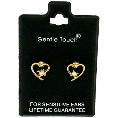 Picture of 094 Gentle Touch - Gld Hrt w Crystal