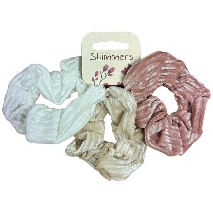 Picture of Shimmers - 3pk Premium Velvet Scrunchies