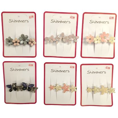 Picture of Shimmers - Mixed Gem Clips