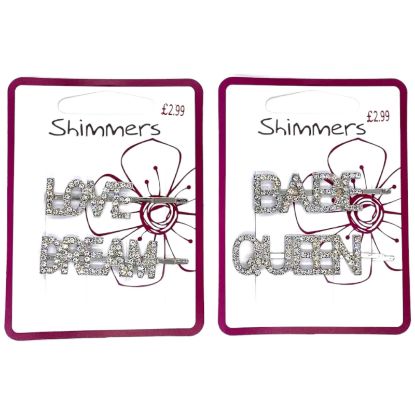 Picture of Shimmers - 2 Pack Diamante Word Slides