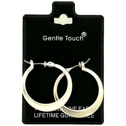 Picture of 087 Gentle Touch - Small Silver Hoop