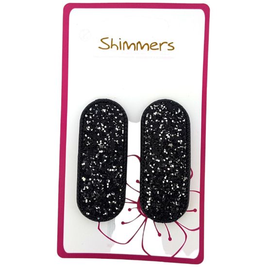 Picture of Shimmers - 2pk Oval Gem Barrettes