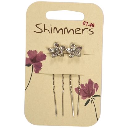 Picture of Shimmers - Flower Hair Pins