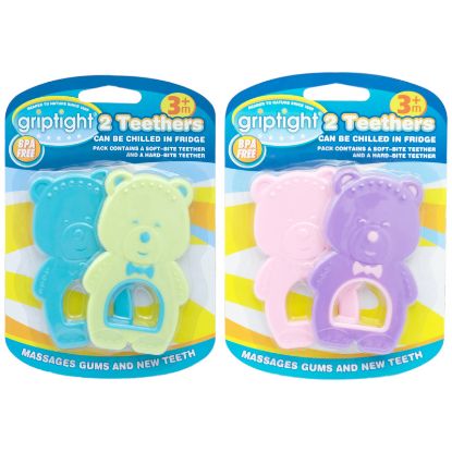 Picture of Griptight - 2 BPA Free Bear Teethers