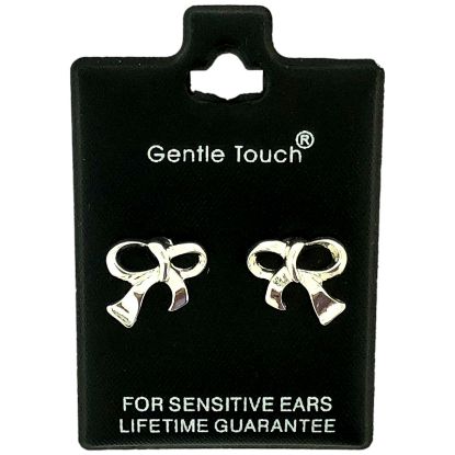 Picture of 055 Gentle Touch - Bow Stud Silver