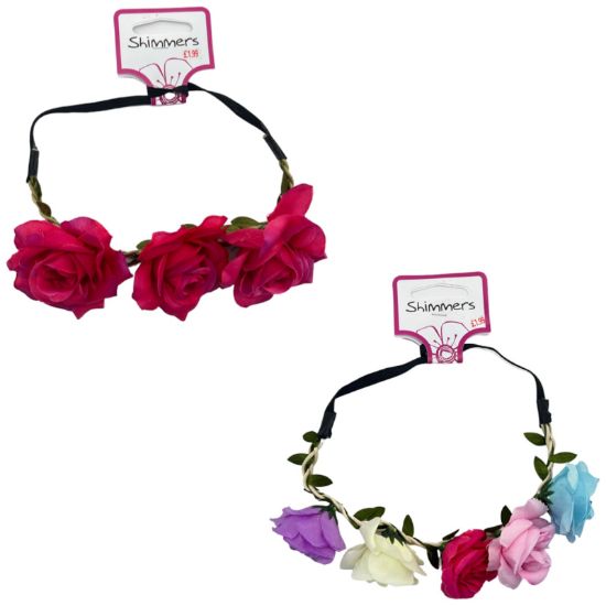 Picture of Shimmers - Wide Flower Headband