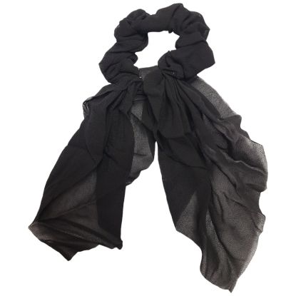 Picture of Shimmers - Black Hanging Tail Scrunchy