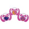 Picture of 3 Decorated Ortho Glow Soothers 6m+