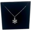 Picture of Diamante Studded Snow Flake Necklace