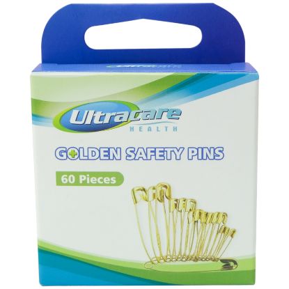 Picture of Ultracare - 60 Golden Safety Pins