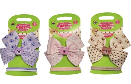 Picture of ICB  - Bear Bow Clip and Elastics Set