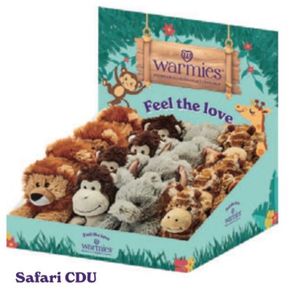 Picture of Warmies Minis - Safari Anmials - Tray It