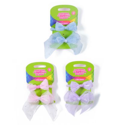 Picture of ICB - 2pk Chiffon Bow Mini Scrunchies