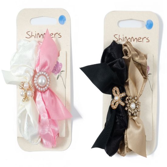 Picture of Shimmers - 2pk Pearl Gem Scrunchies
