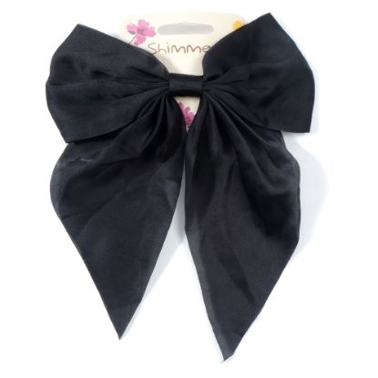 Picture of Shimmers - Large Black Bow Barrette