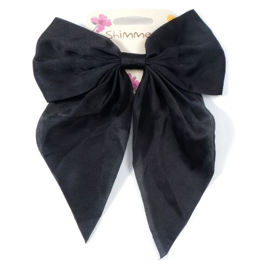 Picture of Shimmers - Large Black Bow Barrette