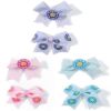 Picture of ICB  - 2pk Flower Bow Hair Clips